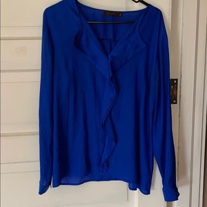 Royal blue blouse
